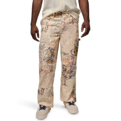 Jordan Mens  Air  Pg Carpenter Pants In Neutral