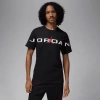 Jordan Mens  Air Stretch Short Sleeve Crew In Black/white/red