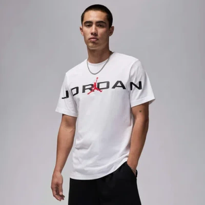 Jordan Mens  Air Stretch Short Sleeve Crew In Black/white/red