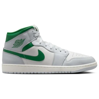 Jordan Mens  Aj 1 Mid In Summit White/pine Green/pure Platinum