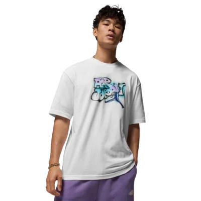 Jordan Mens  Aj 5 Grape 85 Crew T-shirt In Multi