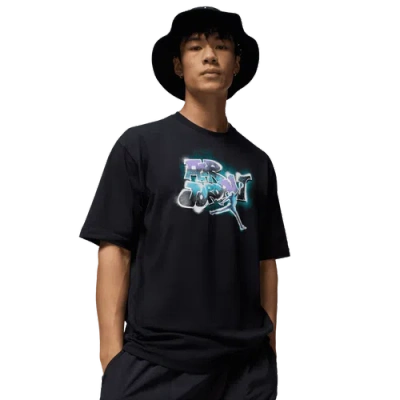 Jordan Mens  Aj 5 Grape 85 Crew T-shirt In Multi