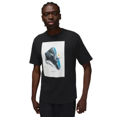 Jordan Mens  Brooklyn Aj 11 Ad Graphic Short Sleeve Crew In Black