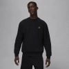 Jordan Men's  Brooklyn Fleece Crew-neck Sweatshirt In Black/white