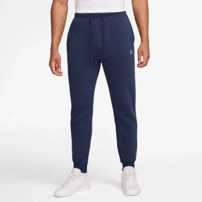 Jordan Mens  Brooklyn Fleece Pants In Navy/white
