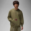 Jordan Men's  Brooklyn Fleece Pullover Hoodie In Medium Olive/anthracite