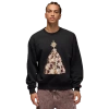 Jordan Mens  Brooklyn Holiday Fleece Crew In Black