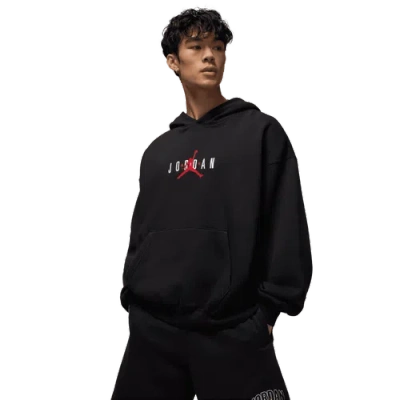 Jordan Mens  Brooklyn Oversize Stretch Pullover Hoodie In Black