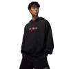 Jordan Mens  Brooklyn Oversize Stretch Pullover Hoodie In Black