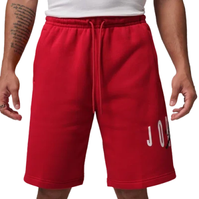 Jordan Mens  Brooklyn Stretch Fleece Short In Red
