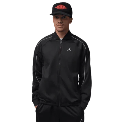 Jordan Mens  Brooklyn Tricot Track Suit Jacket In Black