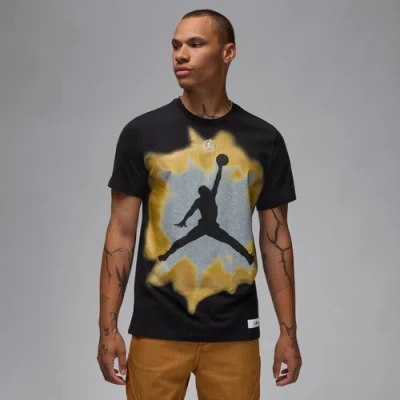 Jordan Mens  Core Short Sleeve Crew 84 Olympics In Black/gold