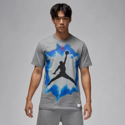Jordan Mens  Core Short Sleeve Crew 84 Olympics In Gray/gray