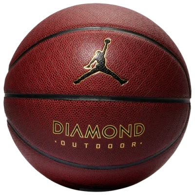 Jordan Mens  Diamond Outdoor 8p Basketball In Black/gold/amber