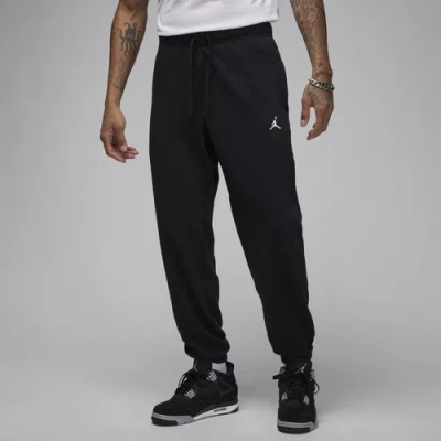 Jordan Mens  Dri-fit Sport Crossover Fleece Pants In White/black