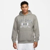 Jordan Mens  Dri-fit Sport Crossover Gfx Pullover Hoodie In Grey Heather/white
