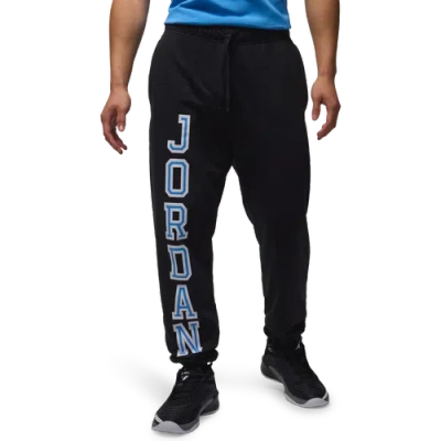Jordan Mens  Dri-fit Sport Fleece Gfx Pants In Black/legend Blue