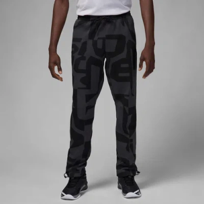 Jordan Mens  Dri-fit Sport Hoop Aop Pants In Black/black