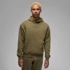 Shop Jordan Mens  Dri-fit Sport Hoop Fleece Pullover In Medium Olive/black