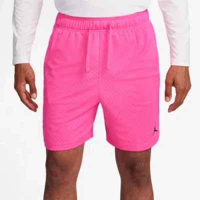 Jordan Mens  Dri-fit Sport Mesh Shorts In Black/hyper Pink