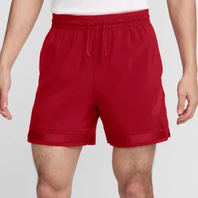 Jordan Mens  Dri-fit Sport Woven Diamond Shorts In Gym Red/gym Red