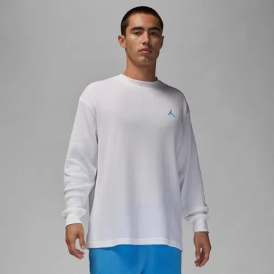 Jordan Men's  Essentials Long-sleeve Top In White/legend Blue