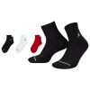Jordan Mens  Every Day Cushioned Ankle 3 Pack In Black/white/red