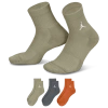 Jordan Mens  Every Day Cushioned Ankle 3 Pack In Nude