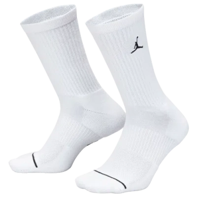 Jordan Mens  Every Day Cushioned Crew 3 Pack In White/black