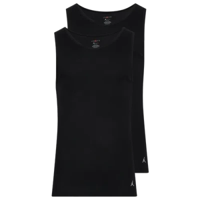 Jordan Mens  Flight Base Tank 2 Pack In Black