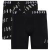 Jordan Men's 2-pack Cotton Flight Essentials Logo Print Boxer Briefs In Black/white