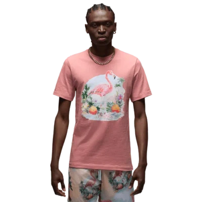Jordan Mens  Flight Essential Flamingo Crew In Pink