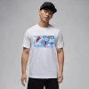 Jordan Flight Essentials Graphic T-shirt In White/black