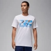 Jordan Flight Essentials Graphic T-shirt In White/navy