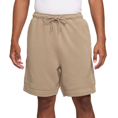 Jordan Mens  Flight Fleece Diamond Shorts In Desert Camo/desert Camo