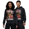 Jordan Mens  Flight Graphic Fleece Pullover In Off Noir