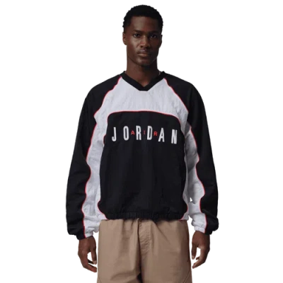 Jordan Long Sleeve Warm Up Top In Black