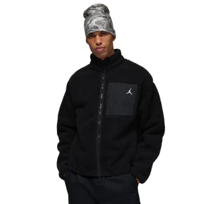 Jordan Mens  Flight Mountainside Sherpa In Black