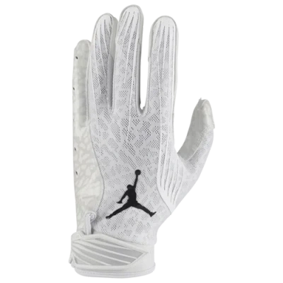 Jordan Mens  Fly Lock Football Glove In White/white/black