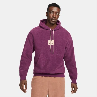Jordan Mens  Heritage Pullover Hoodie In Burgundy