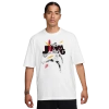 Jordan Mens  Jam 85 Short Sleeve Crew T-shirt In White/black