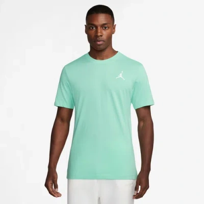 Jordan Mens  Jumpman Embroidered T-shirt In Green