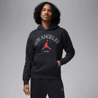 Jordan Mens  La City Hbr Pullover Hoodie In Black