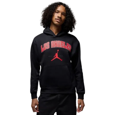 Jordan Mens  La City Hbr Pullover Hoodie In Black