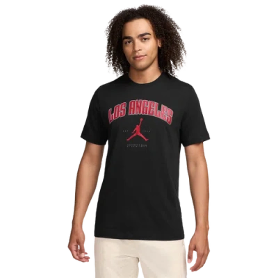 Jordan Mens  La City Lbr Short Sleeve Crew In Black