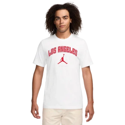 Jordan Mens  La City Lbr Short Sleeve Crew In White