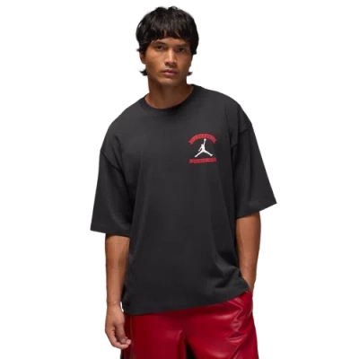 Jordan Mens  Mj Reissue Oversized Short Sleeve Crew Cld In Black