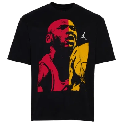Jordan Mens  Mj Statement 1985 Short Sleeve Crew In Black