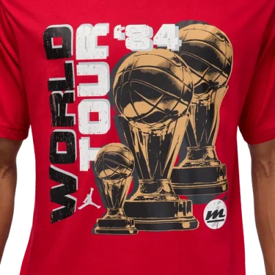 JORDAN MENS JORDAN NC WORLD TOUR SHORT SLEEVE CREWNECK
