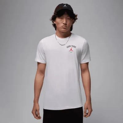 Jordan Mens  Ny City Lbr Short Sleeve Crew In White